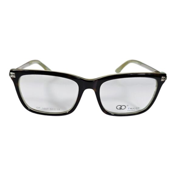 GIANNI PO WOMEN'S EYEGLASSES GP1607 53/18 140 TORTOISE/BLUE NEW DEMO - Picture 1 of 16